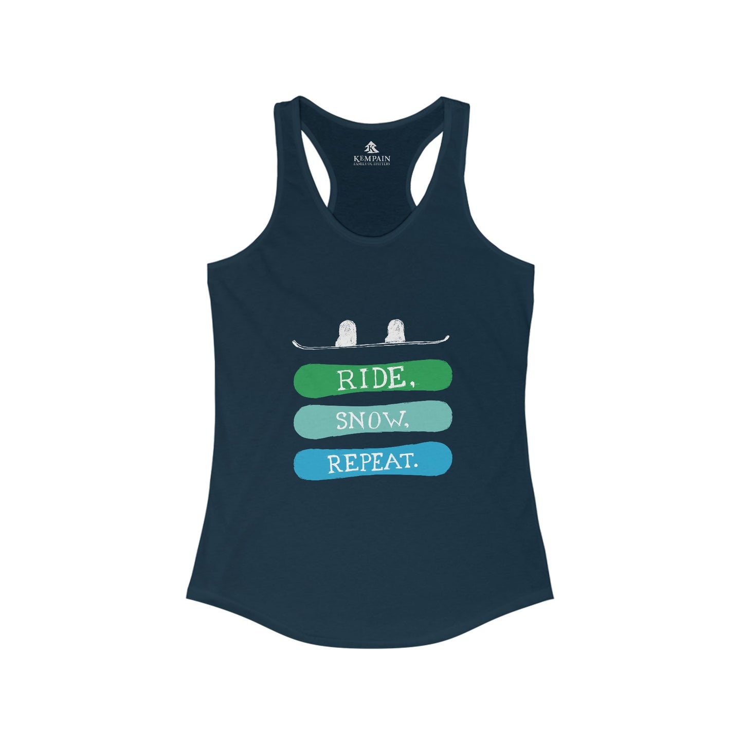 Ride Snow Repeat Racerback