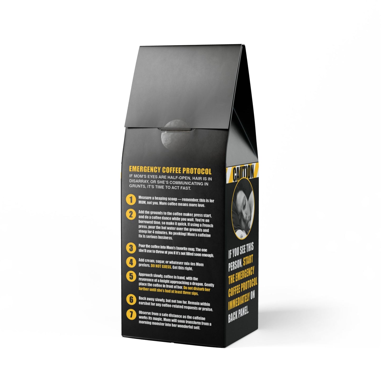 Mom's Emergency Coffee – Personalized Bold Blend for Coffee-Loving Moms | Funny Gift Idea