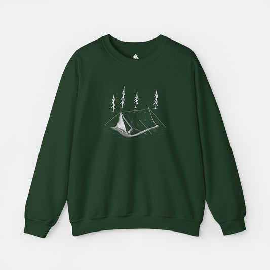 Women's Camping Tent Crewneck | Unisex Fit