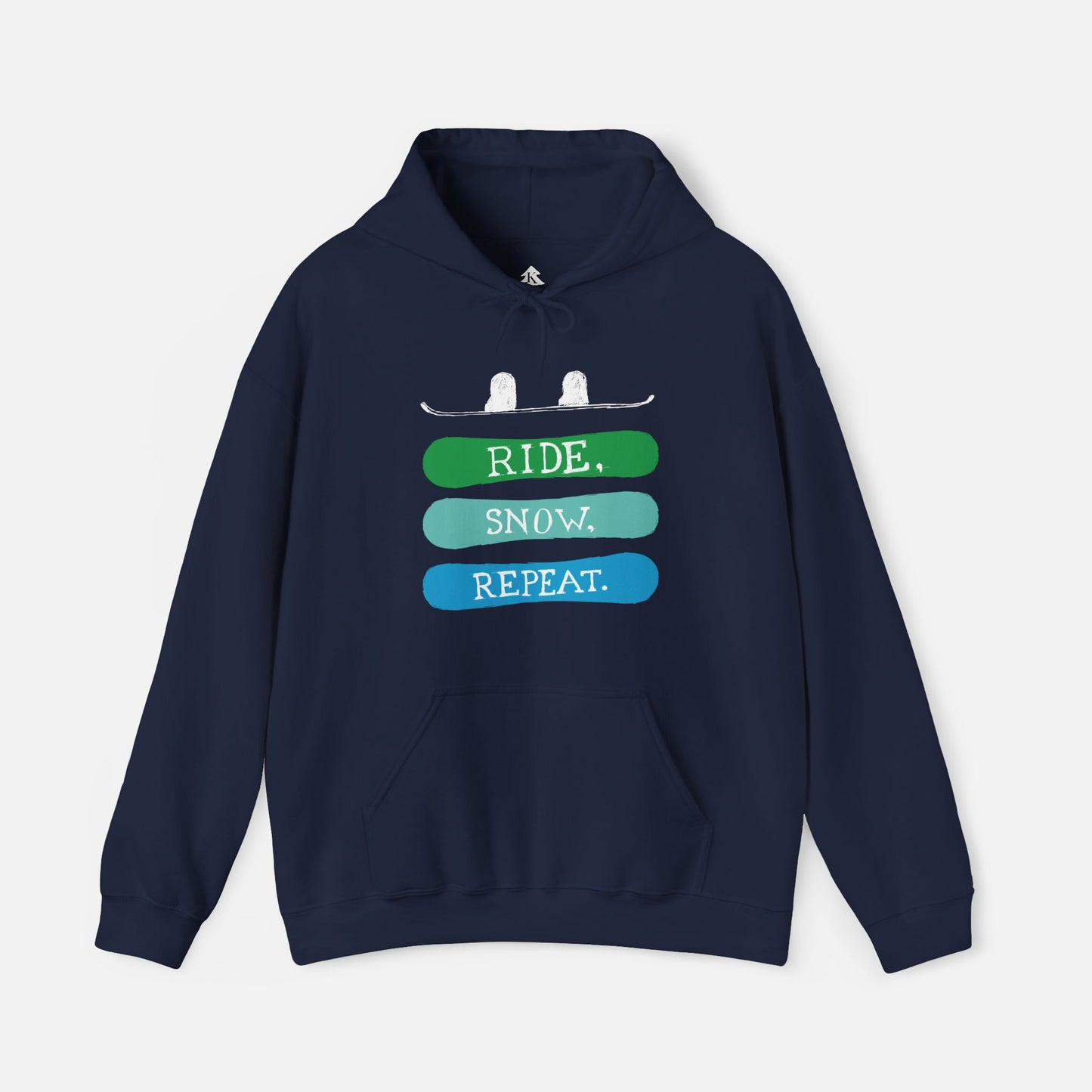 Men's Ride, Snow, Repeat Hoodie | Unisex Fit