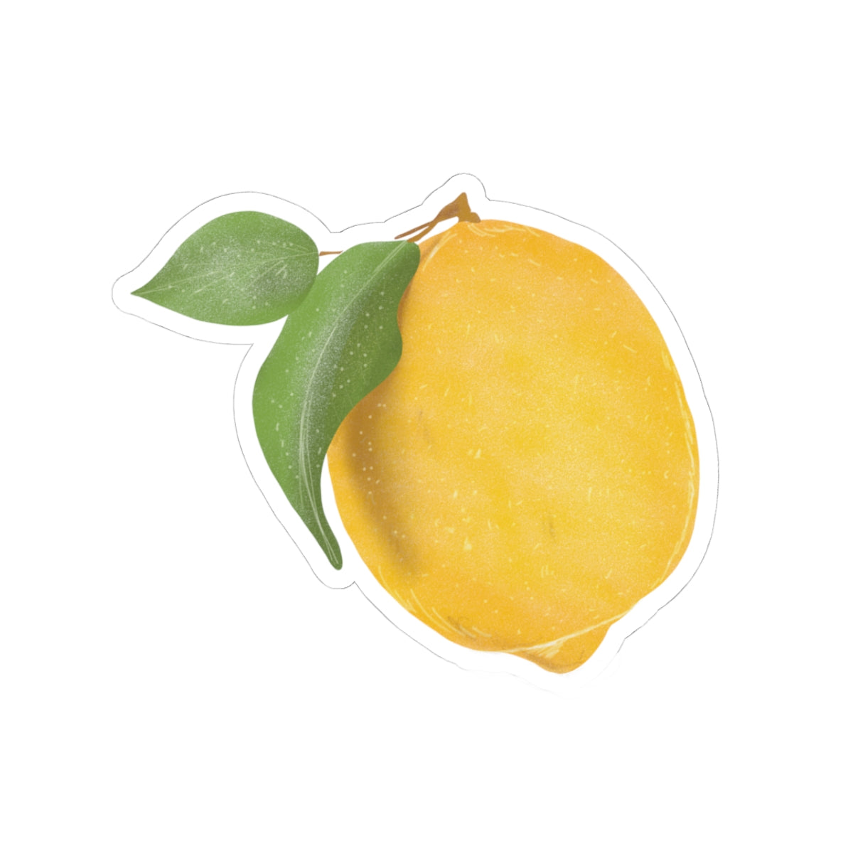 Illustrated Lemon Kiss-Cut Stickers
