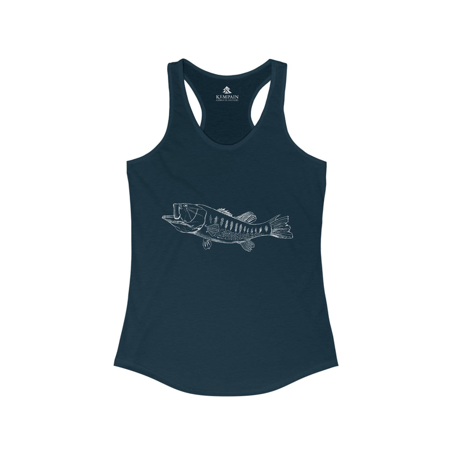Women's Largemouth Bass Racerback Tank Top