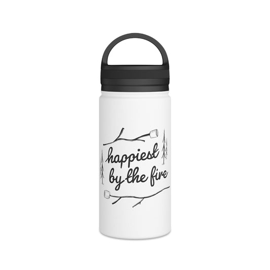 Happiest By the Fire – Insulated Water Bottle