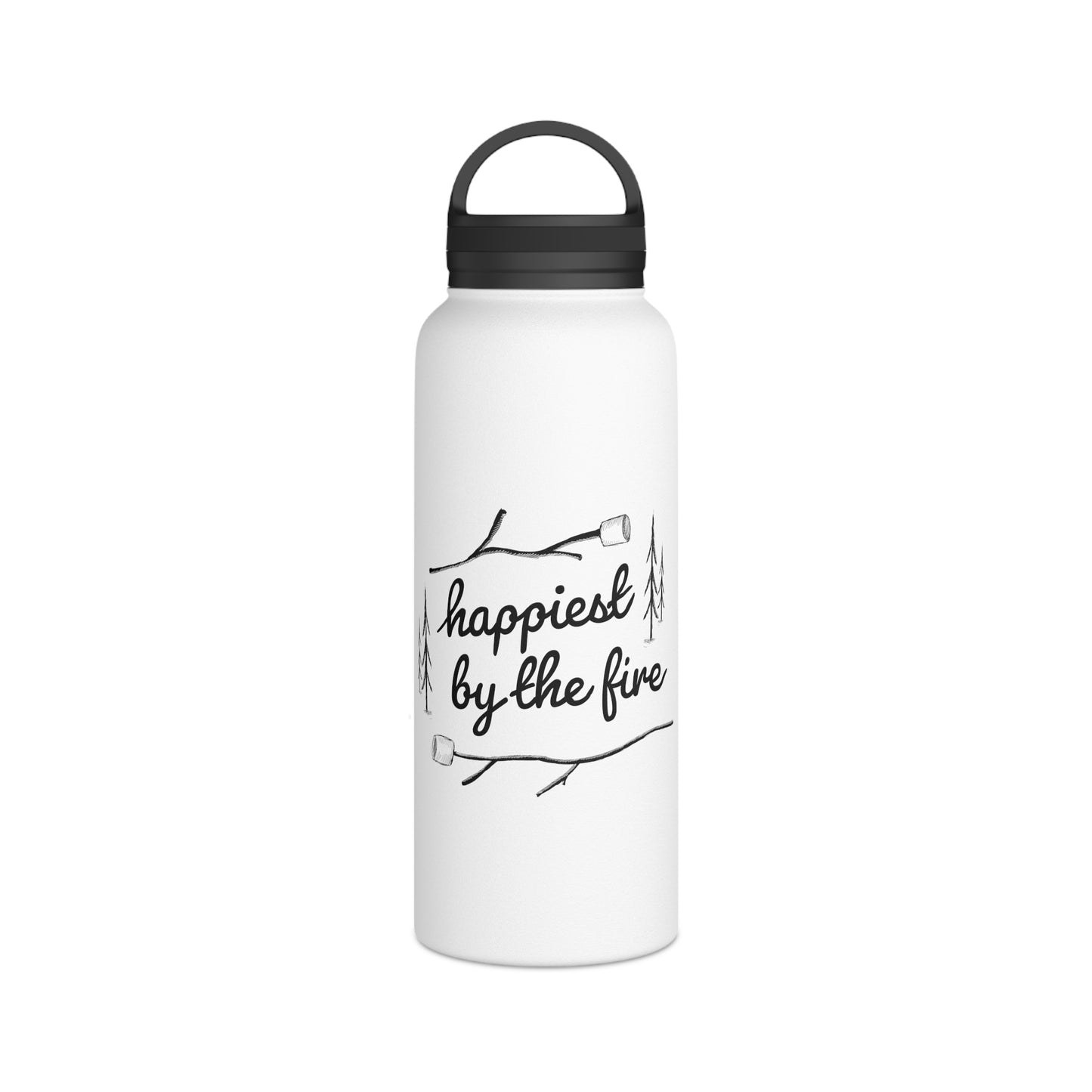 Happiest By the Fire – Insulated Water Bottle
