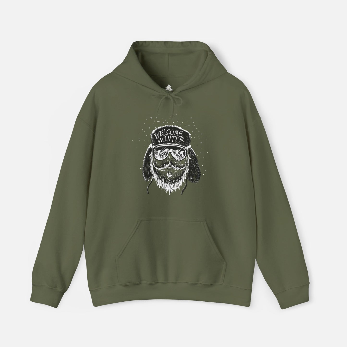 Men's Winter Snow Beard Hoodie | Unisex Fit