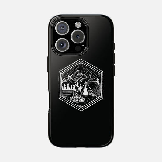 Nature's Refuge Phone Case - Geometric Wilderness Design