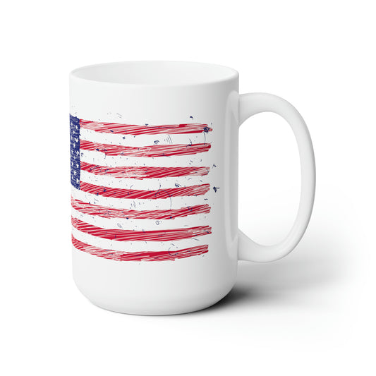 American Flag Ceramic Mug 15oz