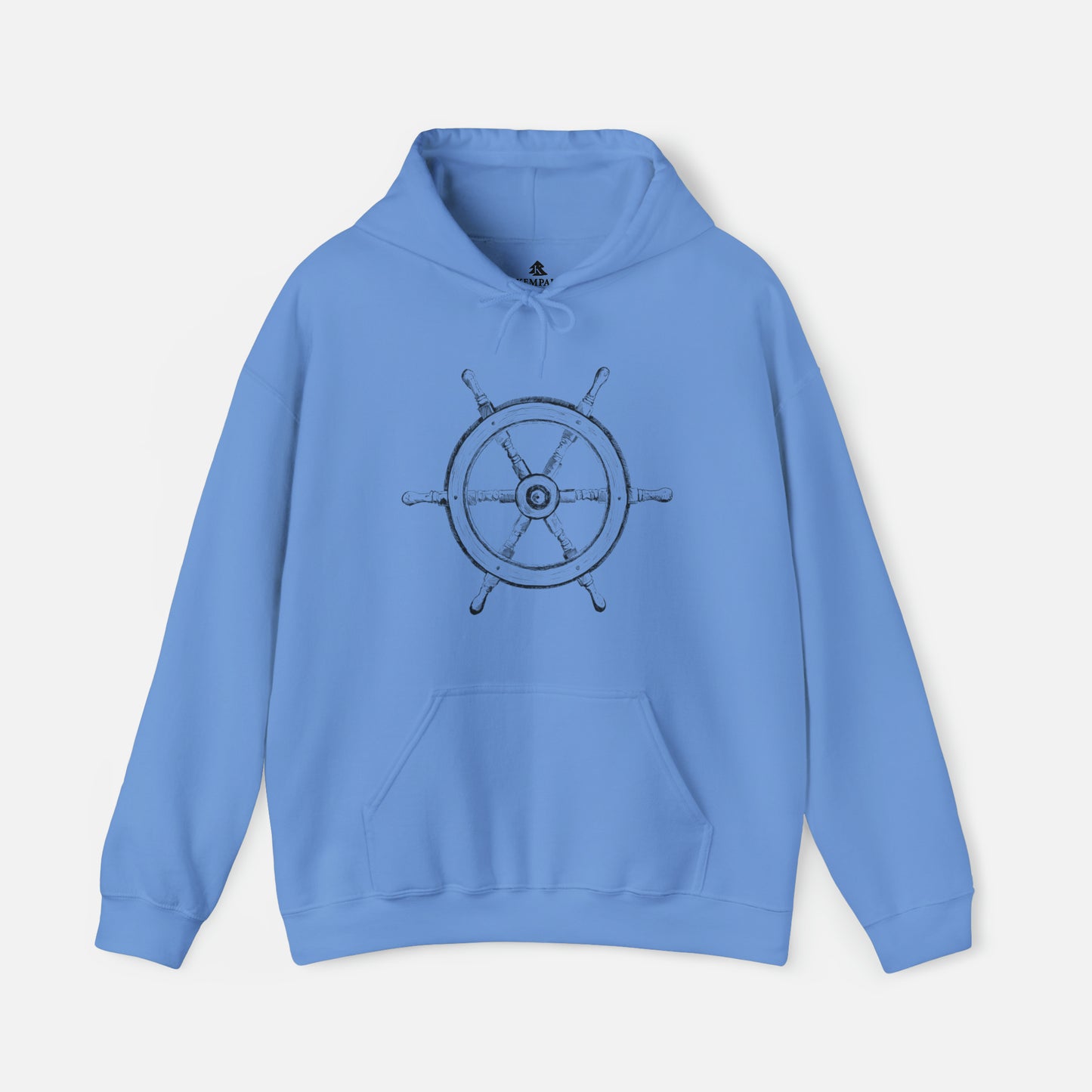 Men's Vintage Ship Wheel Hoodie | Unisex Fit