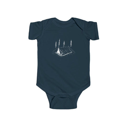 Baby Tent in the Woods Bodysuit