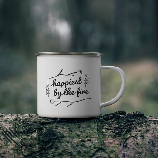 Happiest By The Fire | Camping Mug