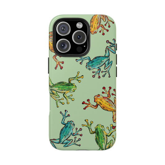 Tree Frog Phone Case, Nature-Inspired Design for iPhone and Samsung, Durable & Stylish Accessory for Frog Lovers