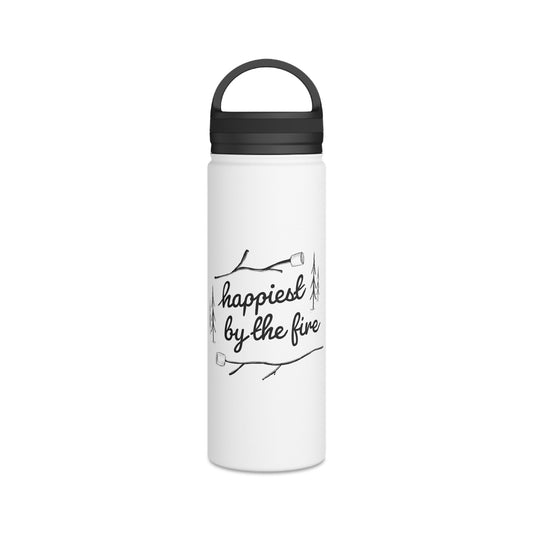 Happiest By the Fire – Insulated Water Bottle