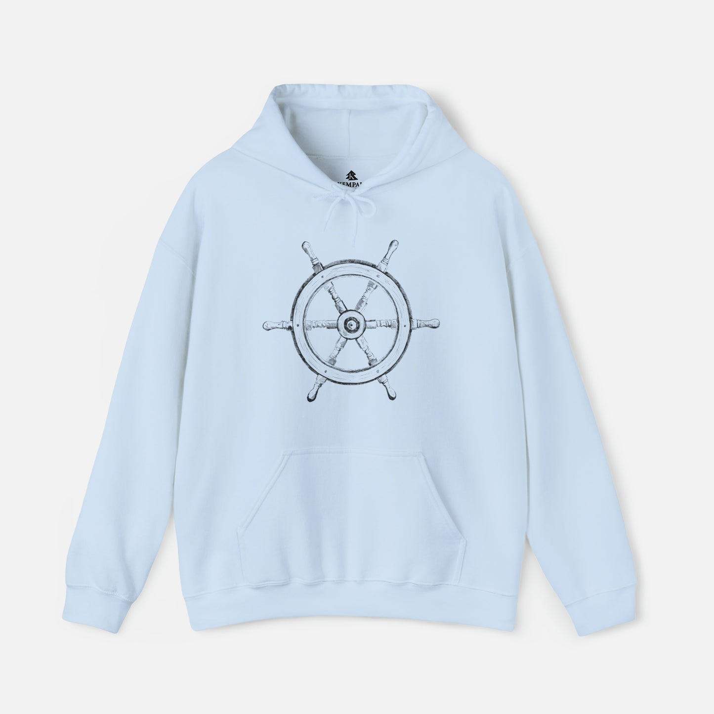 Men's Vintage Ship Wheel Hoodie | Unisex Fit