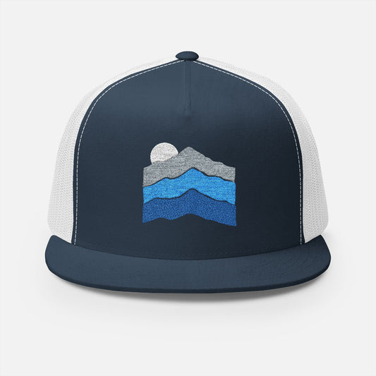 Mountain Ridge Trucker Cap – Embroidered 5-Panel Outdoor Hat