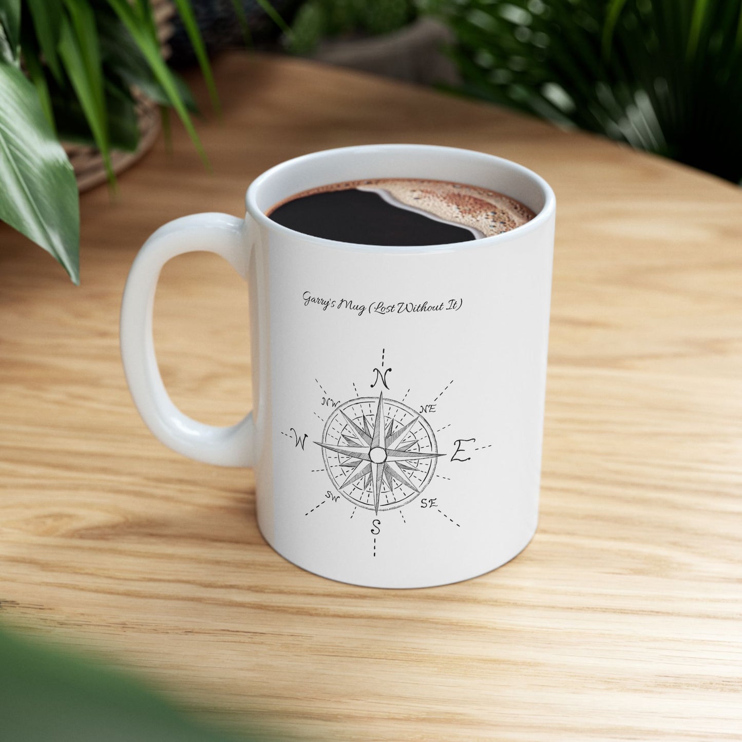 Personalized Compass Rose Mug