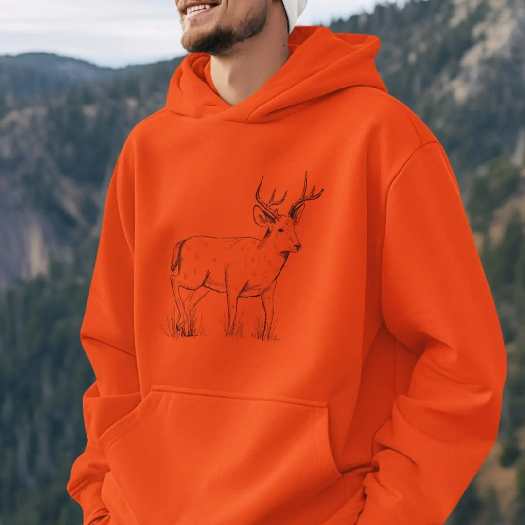 Adult 6 Point Buck Hoodie | Unisex Fit