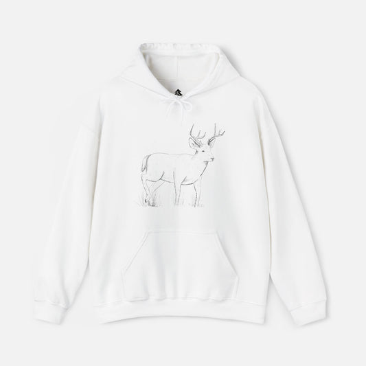Adult 6 Point Buck Hoodie | Unisex Fit