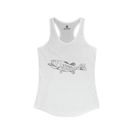 Women's Largemouth Bass Racerback Tank Top