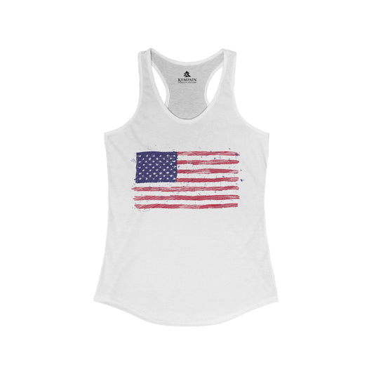 Women's American Flag Racerback
