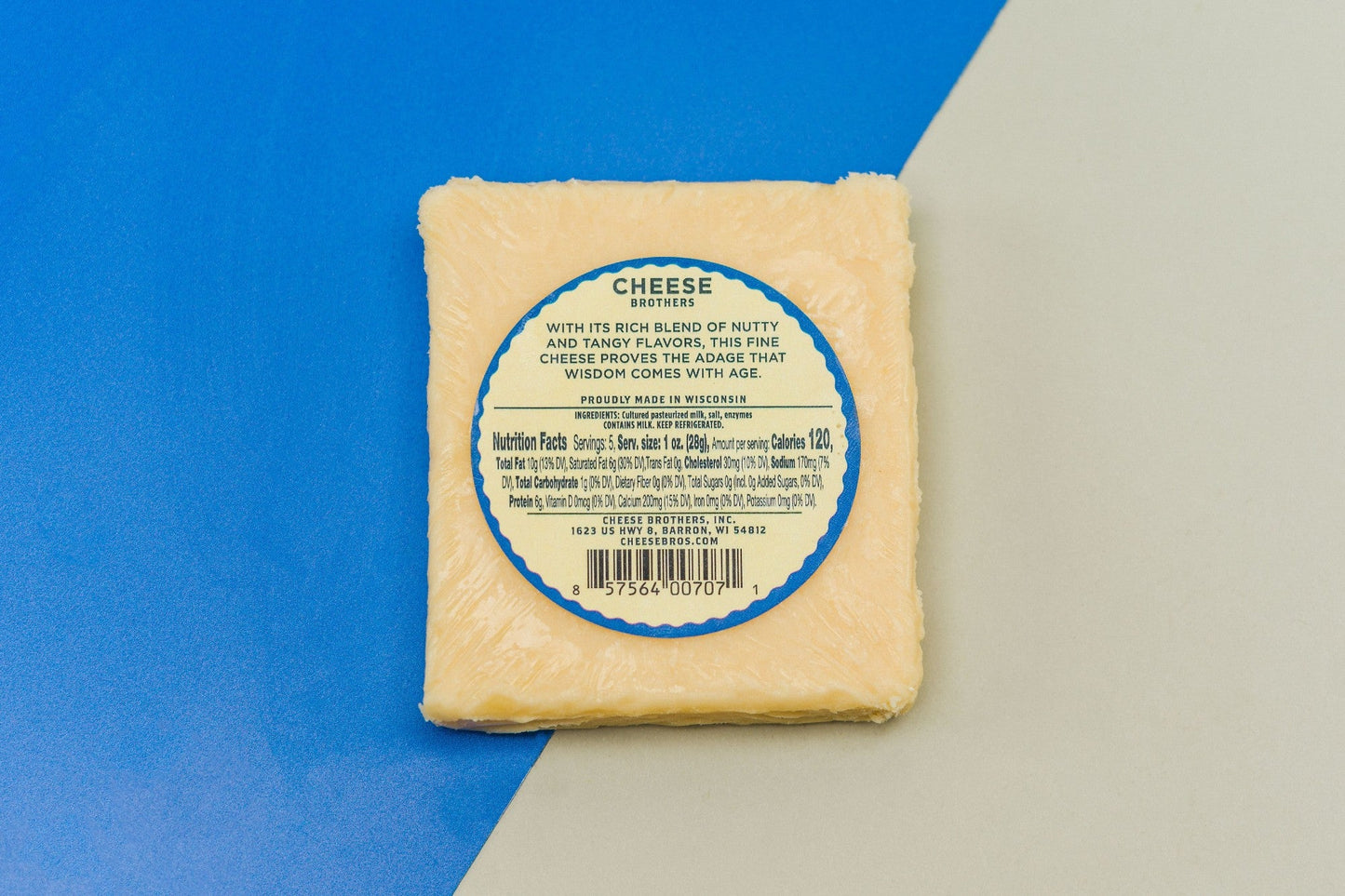 8-Year Aged White Cheddar Aged Cheese by Cheese Brothers, Inc.