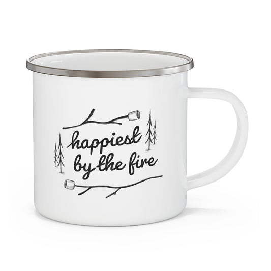 Happiest By The Fire | Camping Mug