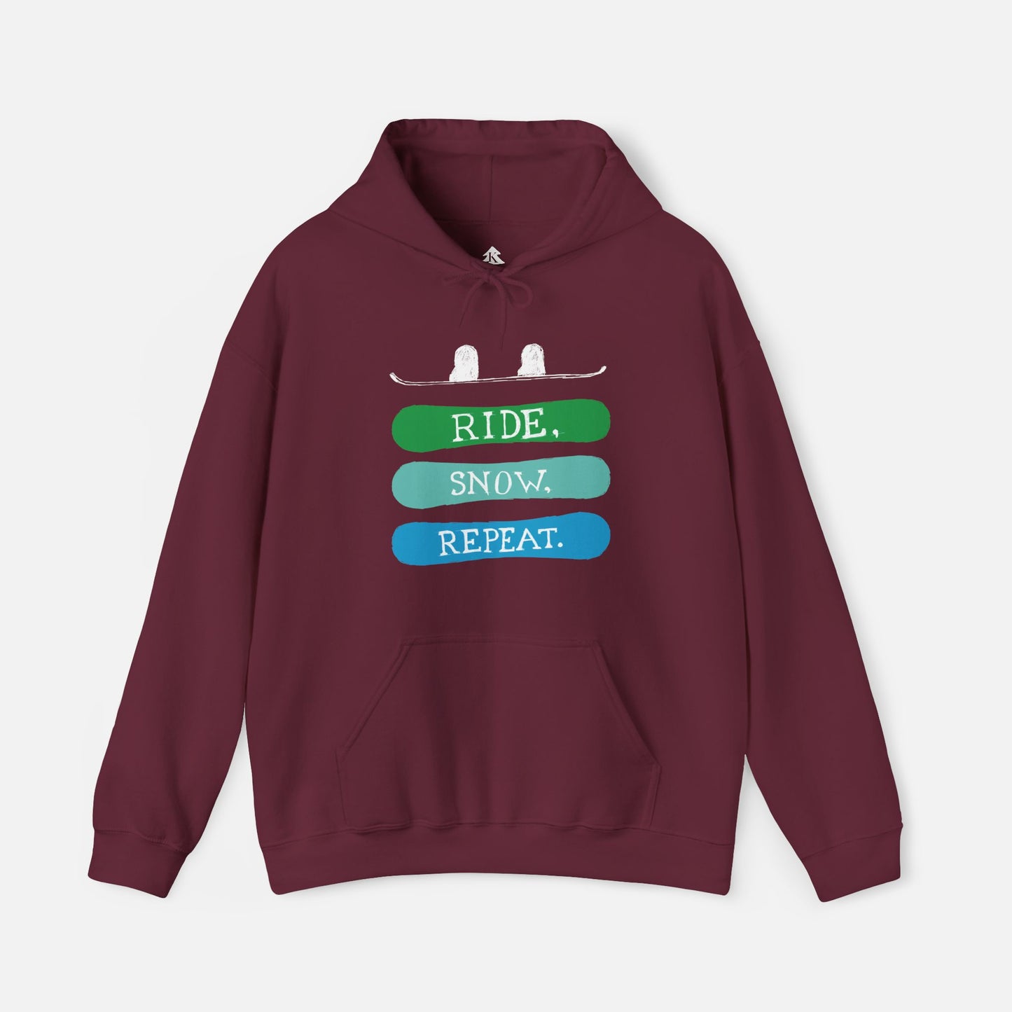 Men's Ride, Snow, Repeat Hoodie | Unisex Fit