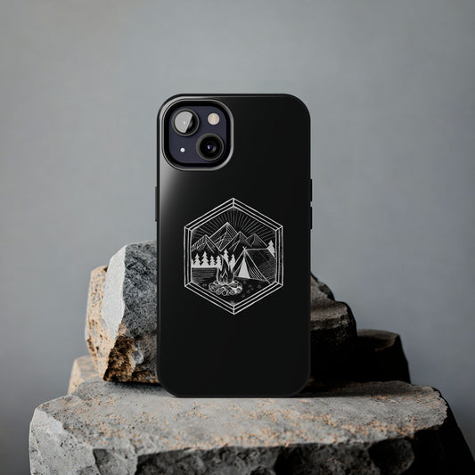 Nature's Refuge Phone Case - Geometric Wilderness Design