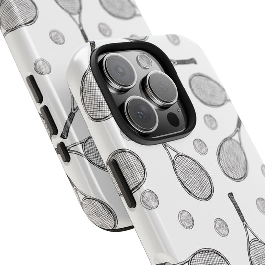 Tennis Racket & Ball Phone Case – Sleek & Durable Protection