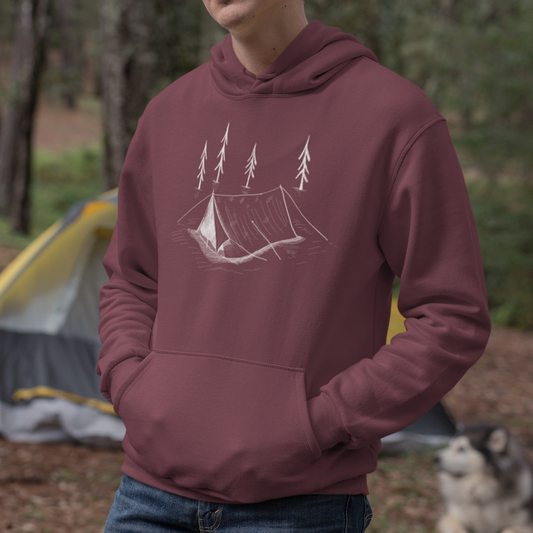 Men's Camping Tent Hoodie | Unisex Fit