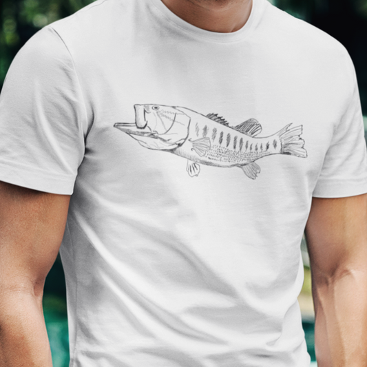 Men's Largemouth Bass Fishing T-Shirt | Unisex Fit