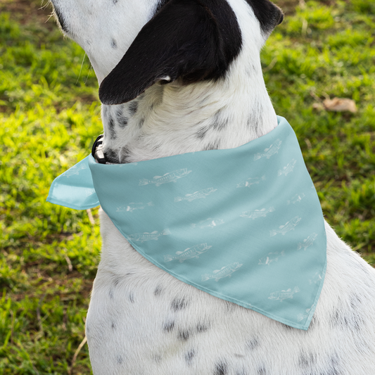 Largemouth Bass Pattern Dog Bandana