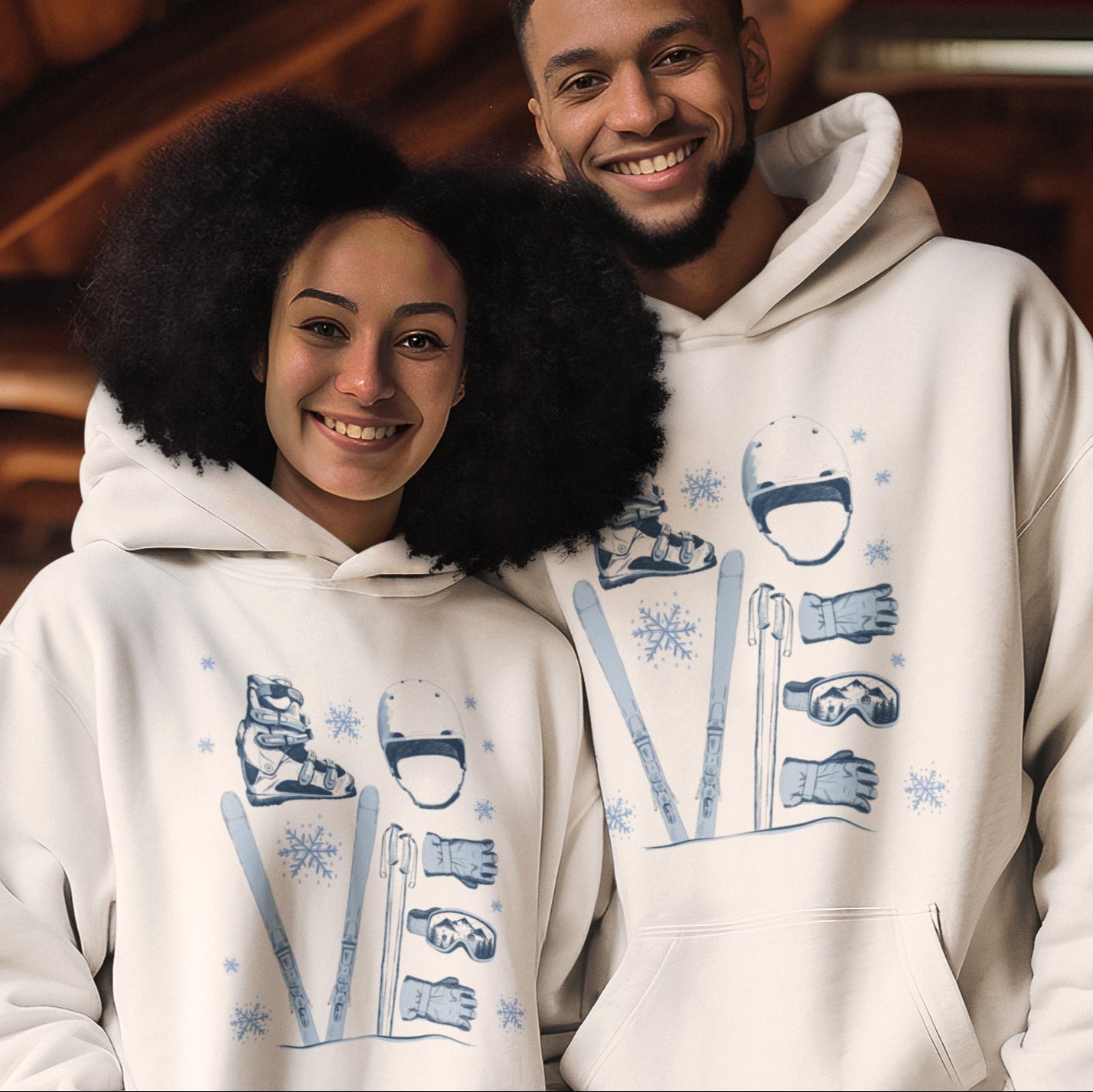 Adult Ski Gear Hoodie | Unisex Fit
