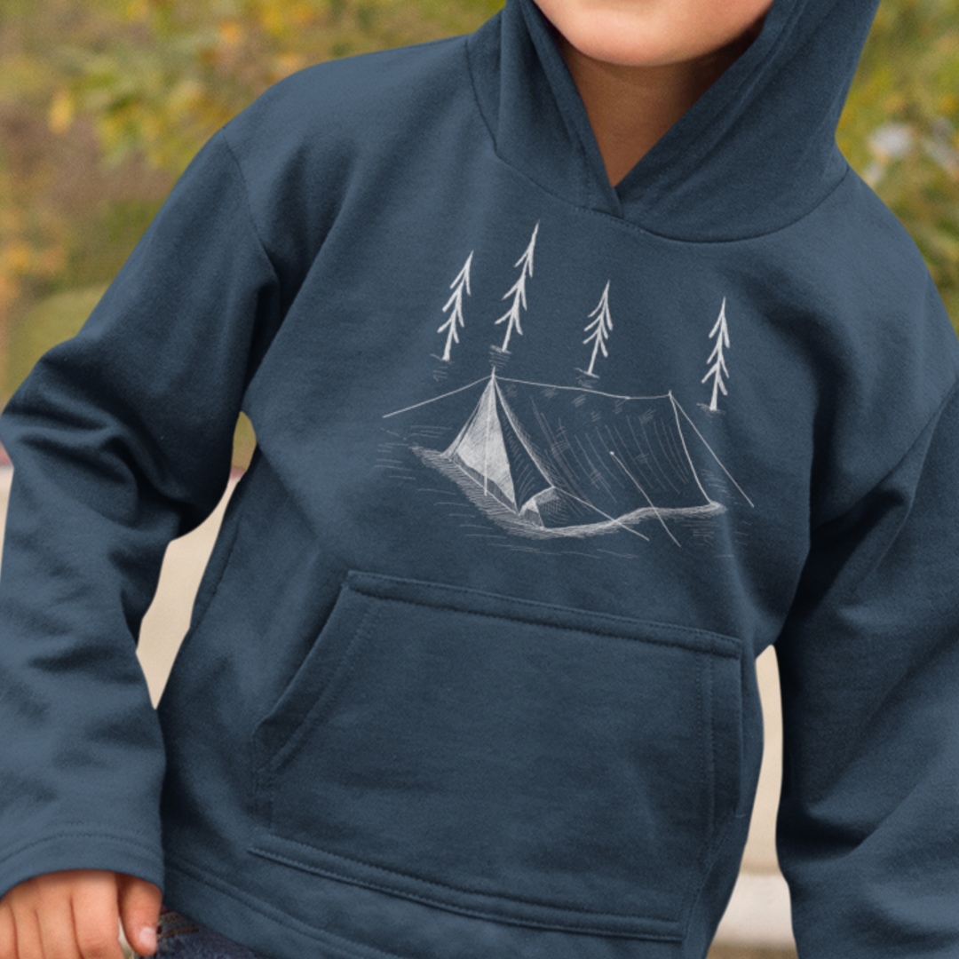 Camping Tent - Kids Hoodie