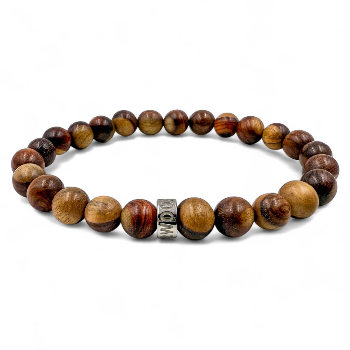 The Mahogany & Steel Bracelet | Handcrafted