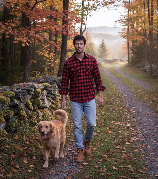 Men's Red Buffalo Flannel | Vermont Flannel
