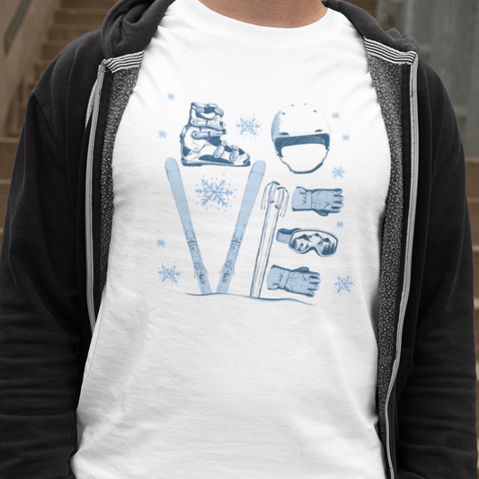 Adult Ski T-Shirt | Unisex Fit