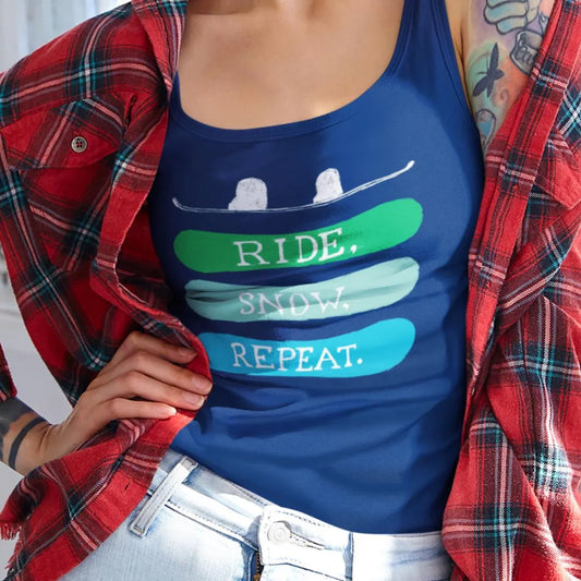 Ride Snow Repeat Racerback