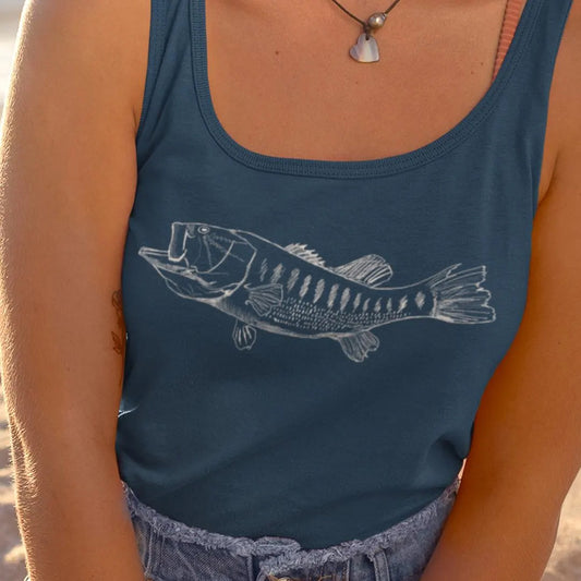 Women's Largemouth Bass Racerback Tank Top