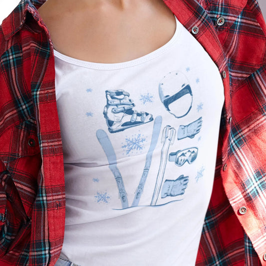 Women's Ski Gear Racerback Tank Top