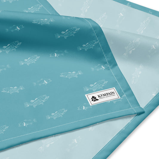 Largemouth Bass Pattern Dog Bandana