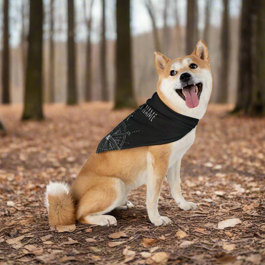 Custom True North Compass Pet Bandana