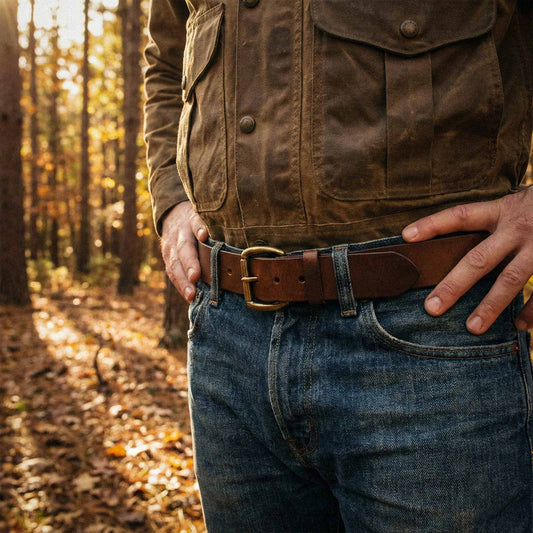 The Heritage Leather Belt | Vegetable-Tanned US Steerhide by Mission Mercantile Leather Goods