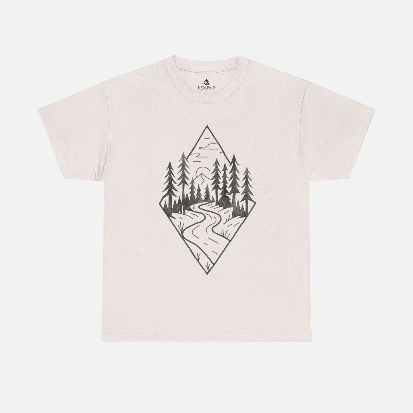 Ice Grey Winding Path Tee Inspired by winding paths, towering trees, and the quiet serenity of the forest, the Trailblazer Tee features our Timberline Trails hand-drawn nature path illustration.