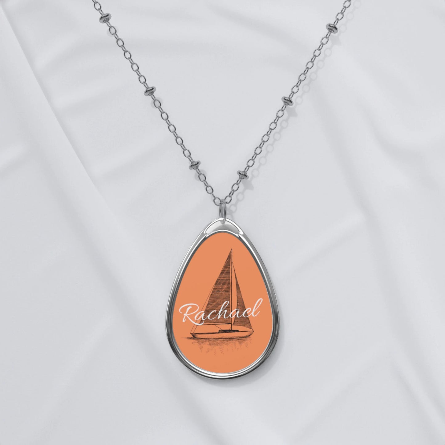 Personalized Oval Necklace
