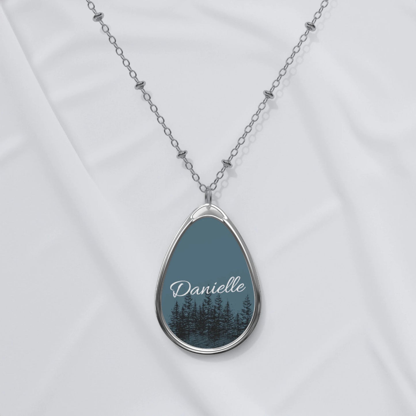 Personalized Oval Necklace
