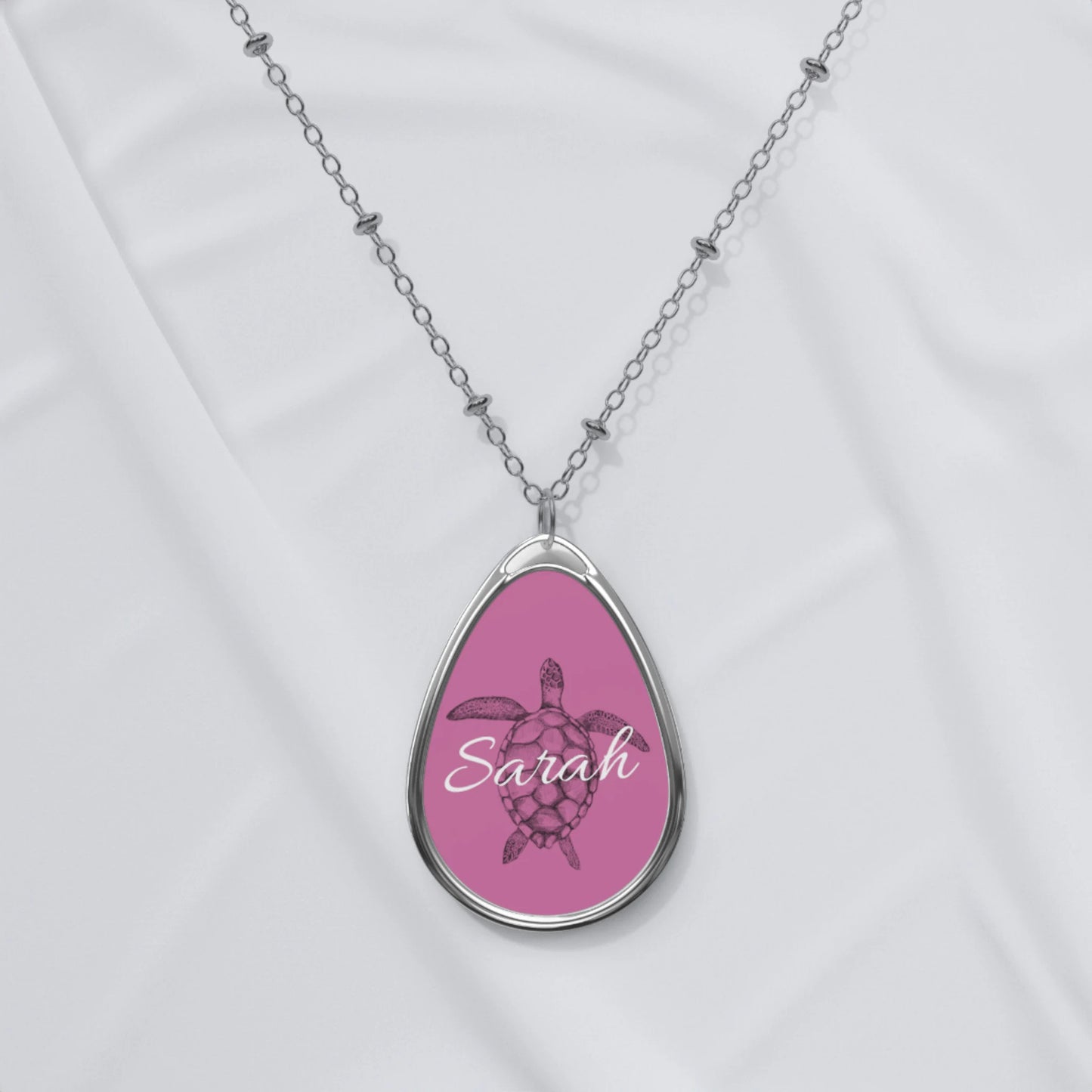 Personalized Oval Necklace
