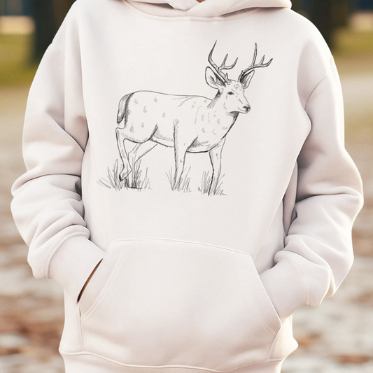 Kids' 6 Point Buck Hoodie