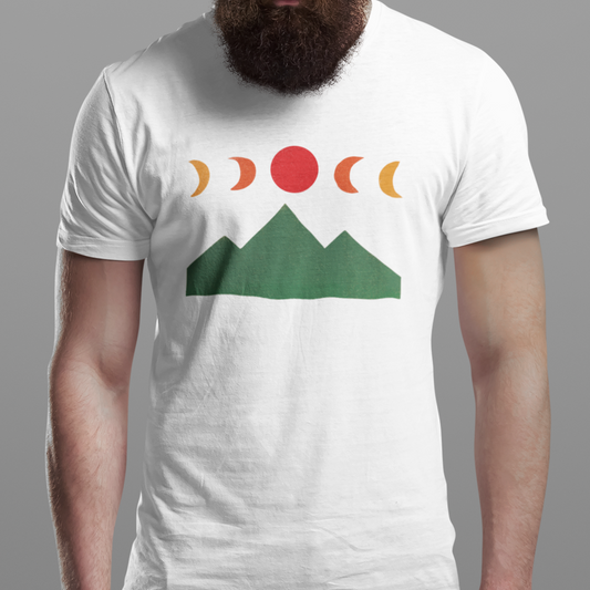 Mountain Ridges & Moon Phases Tee