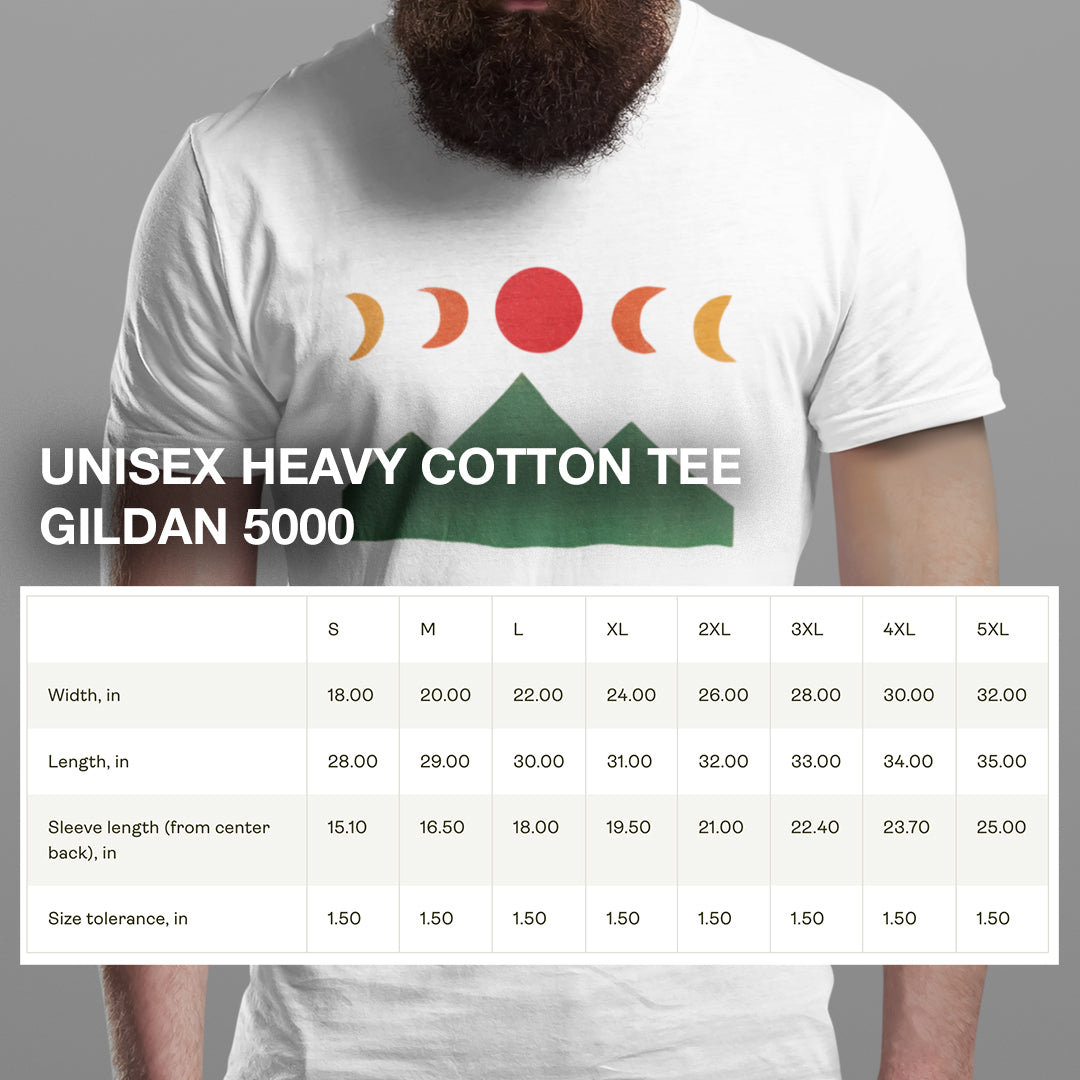 Mountain Ridges & Moon Phases Tee