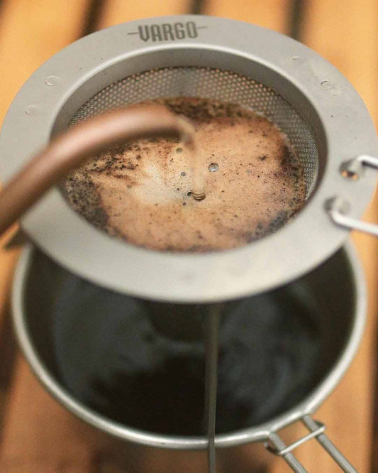 Titanium Travel Coffee Filter Solo Pour Over Maker Coffee Filter Baskets by VARGO sold by Kempain Family Outfitters.
